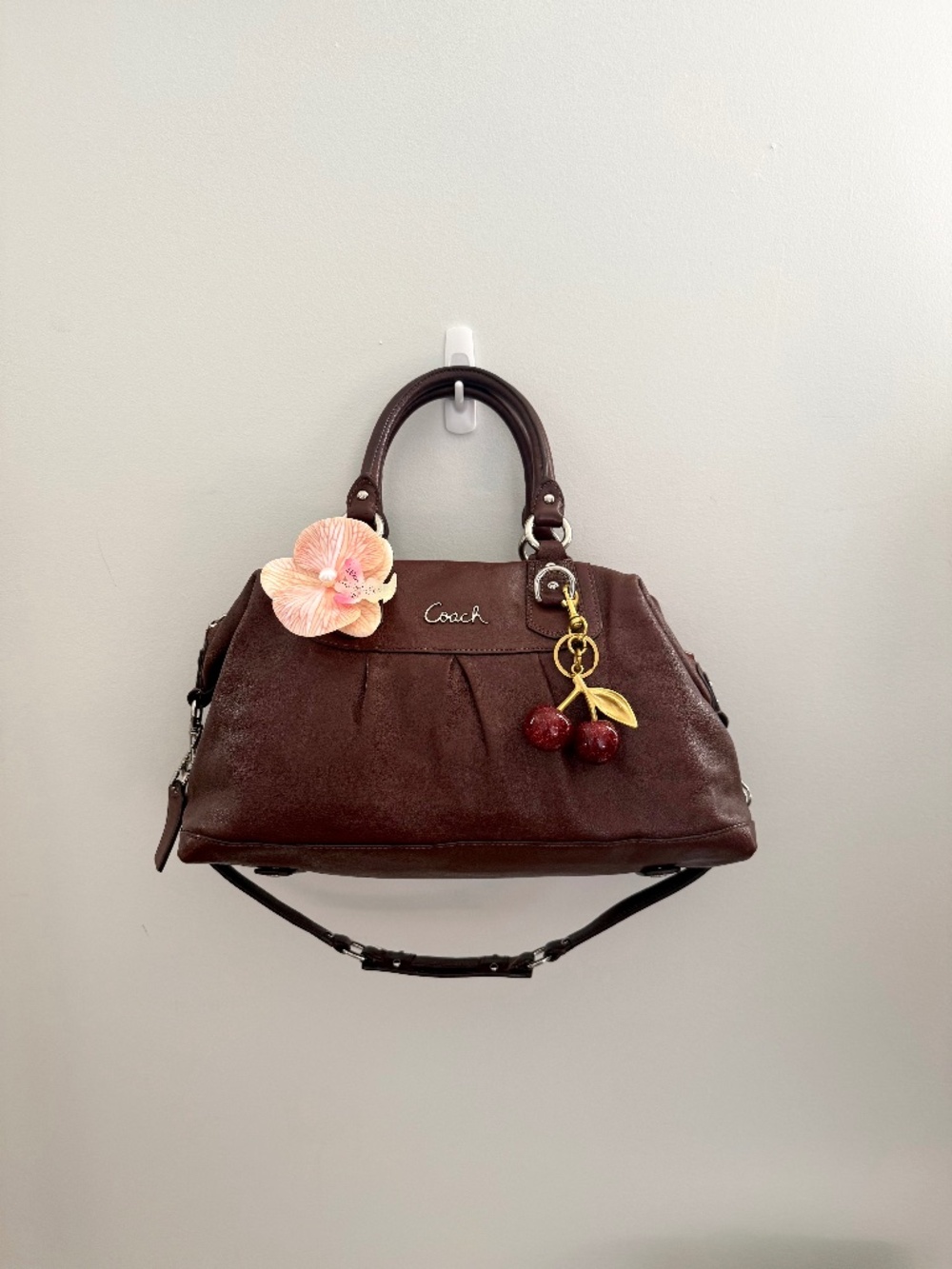 Vintage Coach Leather Satchel Shoulder Bag